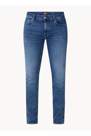 7 for all Mankind Heren Slim - Paxtyn slim fit jeans in lyocellblend met donkere wassing