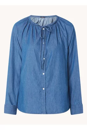Denham Dames Tunieken - Pamela blouse met strikkraag