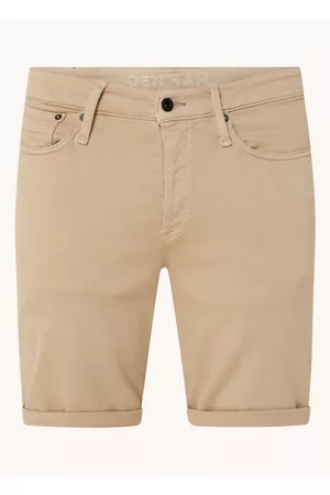 Denham Heren Denim Shorts - Razor slim fit korte broek van denim met gekleurde wassing