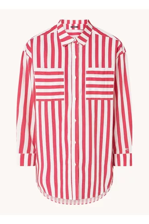 Denham Dames Geprinte Blouses - Olivia oversized blouse met streepprint