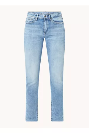 Denham Dames Slim - Jolie mid waist slim fit jeans met verwassen afwerking