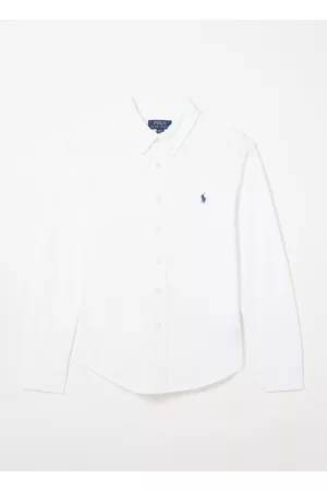 Ralph Lauren Kinderen Overhemden - Overhemd van piqué katoen met logoborduring