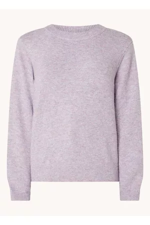 Modstrom Dames Fleece truien - Anna fijngebreide trui met gemêleerd dessin