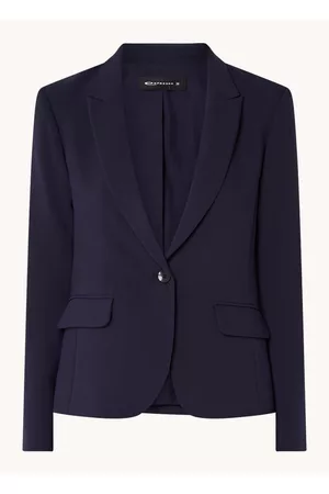 Expresso Blazer met schoudervulling en klepzakken