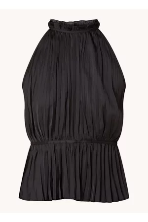 Maje Halter top met plissé