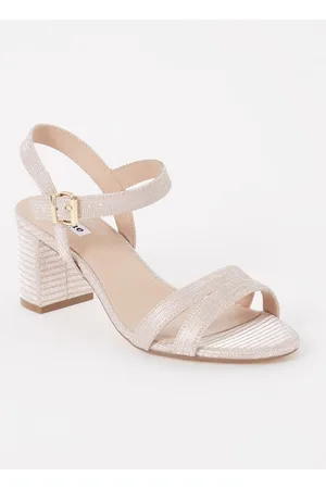 Dune Wide Fit Merisa sandalette van leer