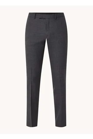Sandro Slim fit pantalon van wol met stretch