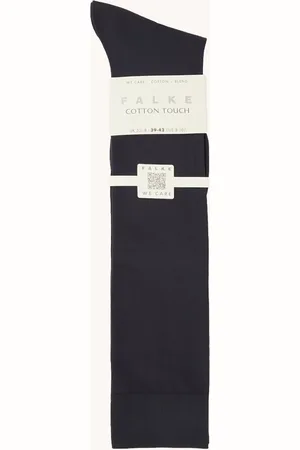Falke Cotton Touch kniekousen in katoenblend