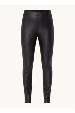 HUGO BOSS Taslimah mid waist legging van imitatieleer