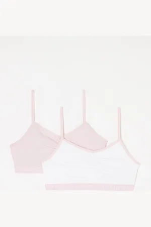 Ralph Lauren Bralette met logoband in 2-pack