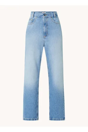 Sandro High waist loose fit cropped jeans met steekzakken