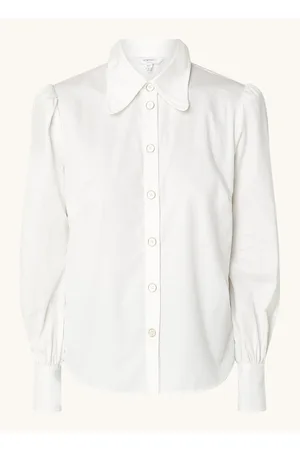 L.K. Bennett Sonya blouse met pofmouw
