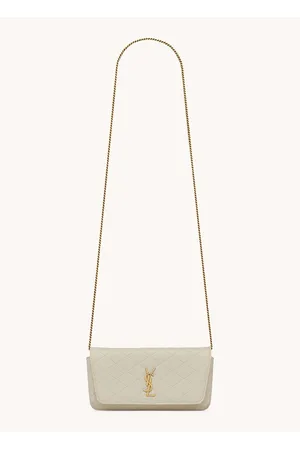 SAINT LAURENT Dames Envelope Bag Leer in Wit