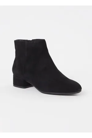 Dune Wide Fit Pippie enkellaarsje van suède