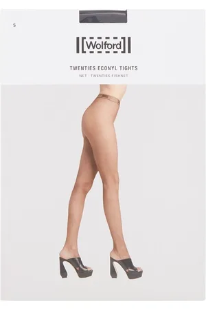 Wolford Twenties Econyl netpanty met logoband
