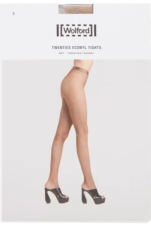 Wolford Twenties Econyl netpanty met logoband