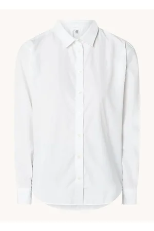 Totême Oversized blouse met logoborduring