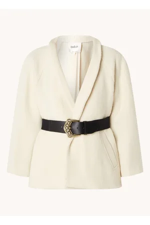 Bash Hini cape van wol met gespdetail