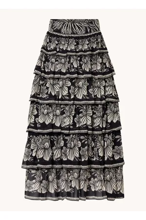 Farm Rio Pasley maxi rok met bloemenprint en volant