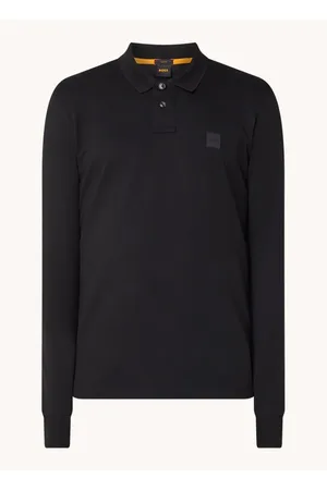 HUGO BOSS Passerby slim fit polo van piqué katoen met logo