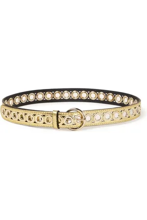 Sandro Riem van leer met metallic finish