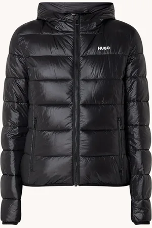 HUGO BOSS Famara gewatteerd jack met ritszakken en capuchon