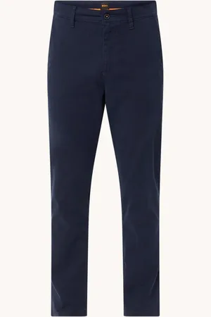 HUGO BOSS Tapered fit chino met steekzakken