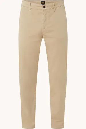 HUGO BOSS Tapered fit chino met steekzakken