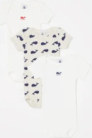 Petit Bateau Romper met print in 3-pack