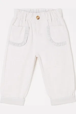 Donsje Josefine tapered fit broek in linnenblend