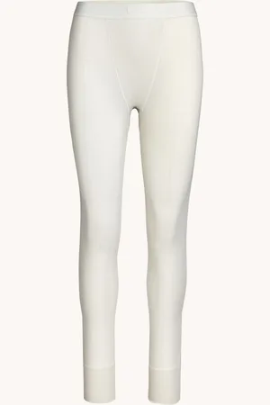 SKIMS Cotton Rib high waist loungebroek met ribstructuur