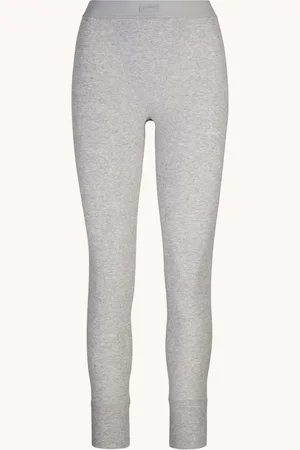 SKIMS Cotton Rib high waist loungebroek met ribstructuur