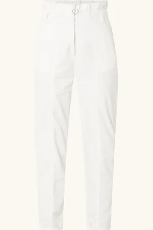 Bash Omny high waist tapered fit cropped jeans met stretch