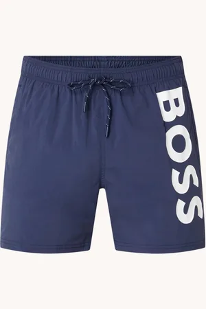 HUGO BOSS Octopus zwemshorts met logoprint en steekzakken