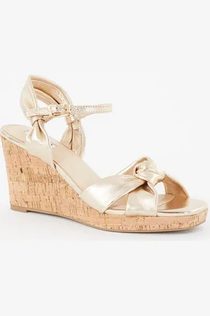 Dune Kaino sleehak van leer met metallic finish