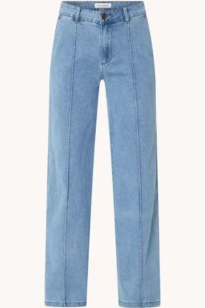 Sofie Schnoor High waist loose fit jeans met siernaad
