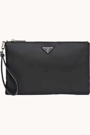 Prada Re-Nylon clutch met leren details
