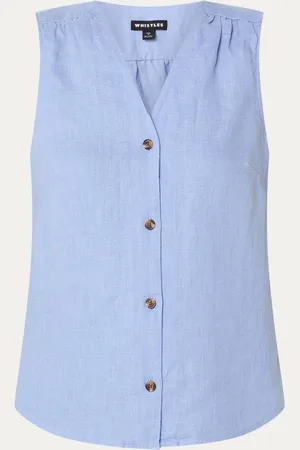 Whistles Laura gilet van linnen