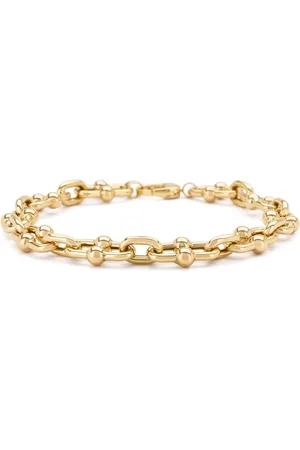 Diamond Point Geelgouden schakelarmband Timeless Treasures 20 cm