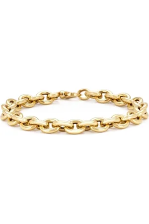 Diamond Point Geelgouden schakelarmband Timeless Treasures 19 cm