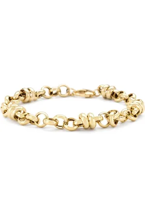 Diamond Point Geelgouden schakelarmband Timeless Treasures 20 cm