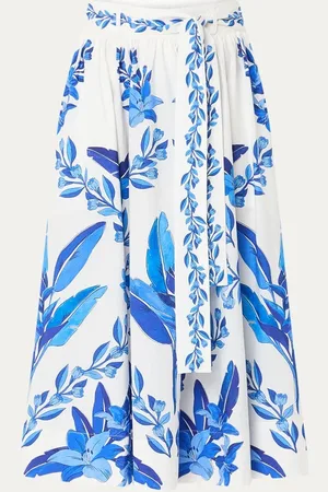 Farm Rio Midi rok met bloemenprint en steekzakken