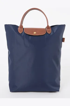 Longchamp Le Pliage Original handtas M met leren details