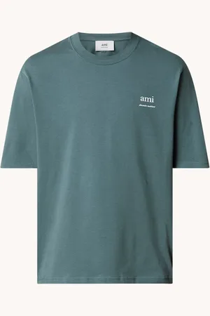 Ami T-shirt van biologisch katoen met logo