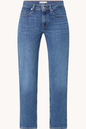 Tommy Hilfiger High waist straight leg jeans met medium wassing