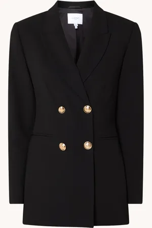 L.K. Bennett Mariner double-breasted blazer met paspelzakken