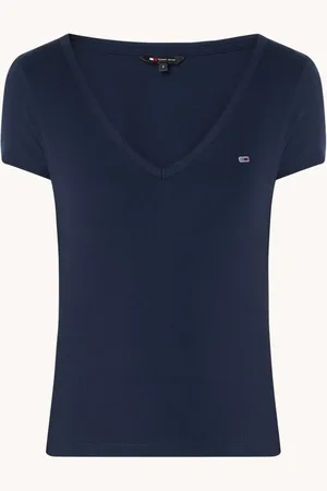 Tommy Hilfiger Fijngebreid T-shirt met logo