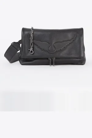 Zadig & Voltaire Rocky crossbodytas van leer met afneembare schouderriem