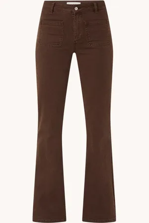 Bash Ross mid waist flared jeans met gekleurde wassing