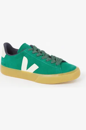 Veja Campo sneaker van suède met leren details